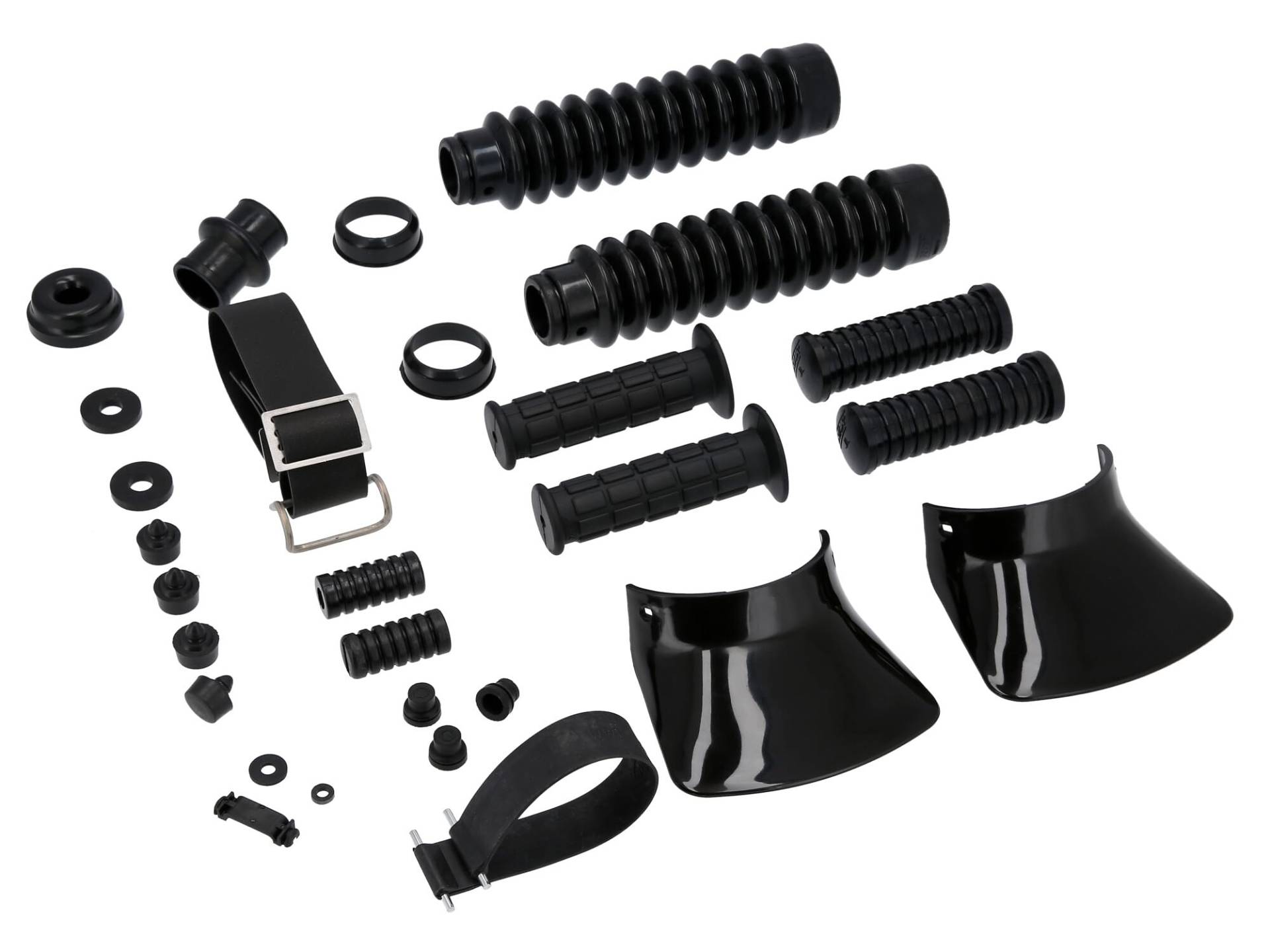 Set: Gummiteile für komplettes Fahrzeug, Schwarz - für Simson S51/S70 von AKF