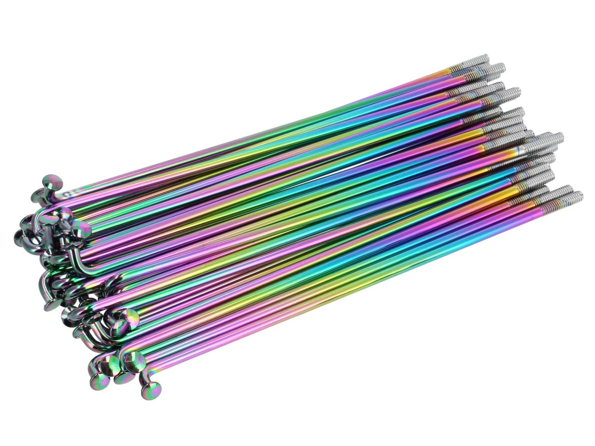 Set: Speichen ohne Nippel, Rainbow, 143,5mm, M3,5 (16Zoll / Trommelbremse) von AKF