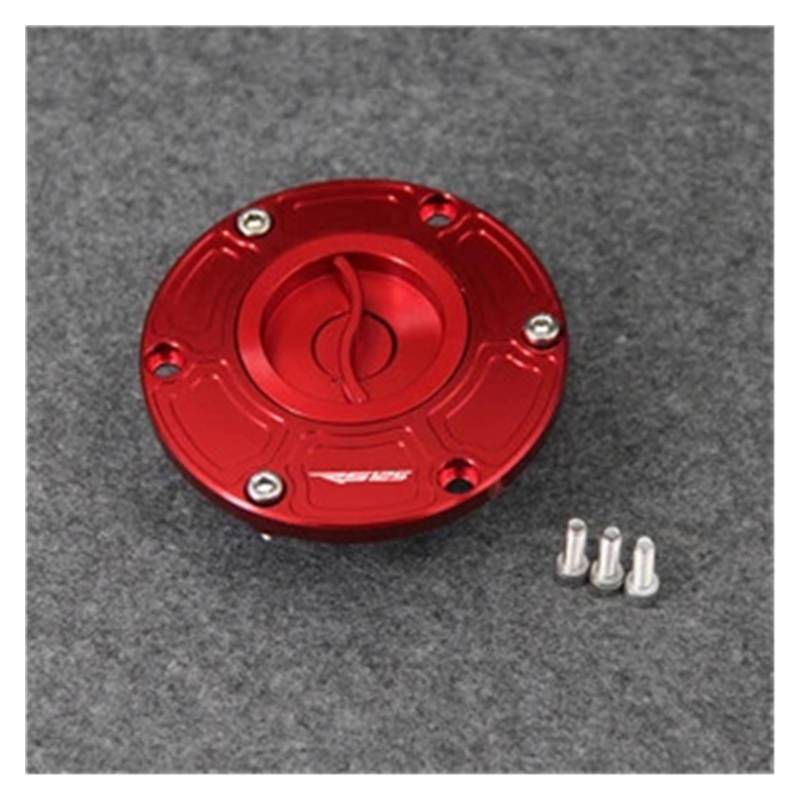 Benzin Tankdeckel Motorrad Keyless Fuel Geeignet Für RS125 RS 125 Alle Baujahre(Red) von AKGIPP