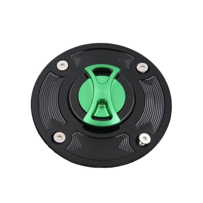 Benzin Tankdeckel Motorrad Schlüsselloser Kraftstofftank, Geeignet Für SV650 SV 650 1999-2002(Green) von AKGIPP