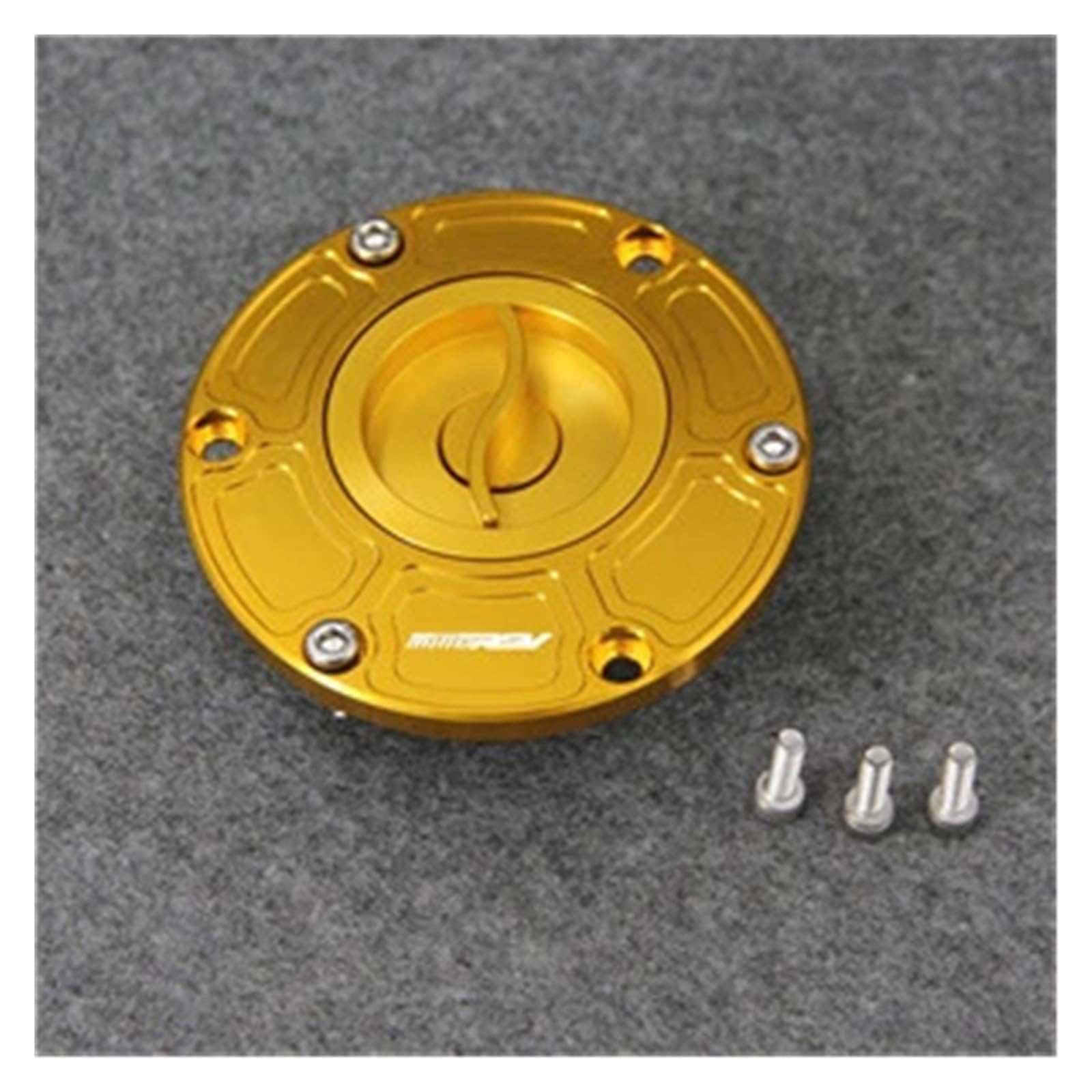 Benzin Tankdeckel Motorrad Schlüsselloser Kraftstofftank Geeignet Für RSV1000 Mille 1998–2003(Gold) von AKGIPP