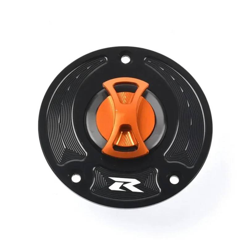 Benzin Tankdeckel Motorrad Tanken Ohne Schlüssel Passend Für GSXR 600/GSXR 750 2004-2013(Orange) von AKGIPP