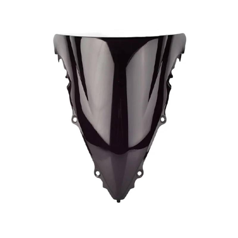 Motorrad Frontscheibe Windschutz Doppelter Blasen-Windschutzscheiben-Abweiser Geeignet Für YZF R6 2003–2005(Schwarz) von AKGIPP