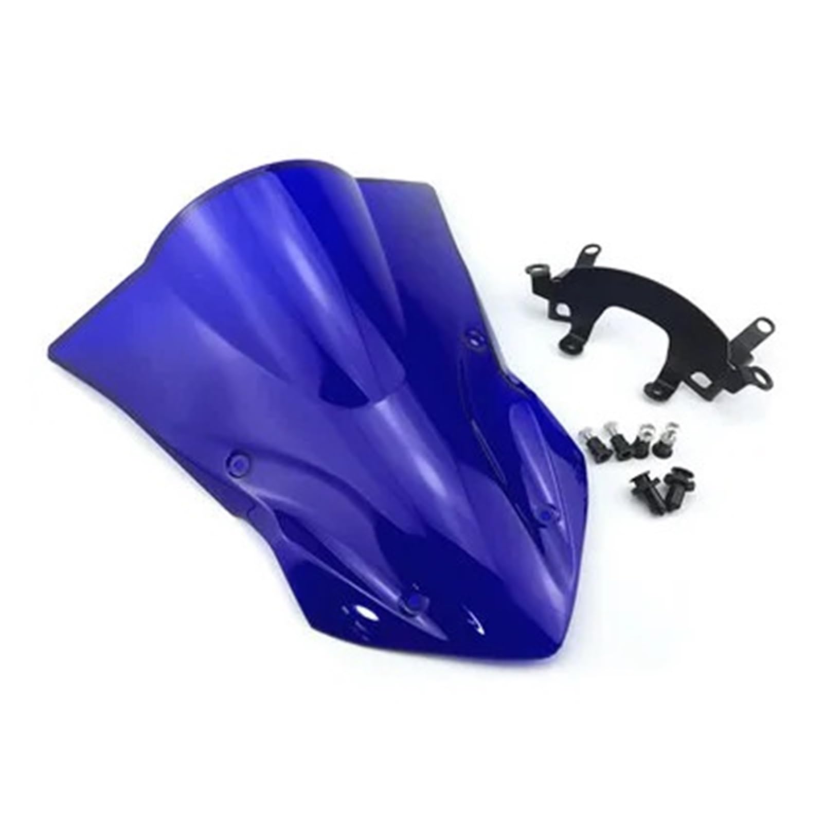 Motorrad Frontscheibe Windschutz Geeignet Für Windschutzscheibenbildschirm Z900 2017 2018 2019 Teile Double Bubble(Blau) von AKGIPP