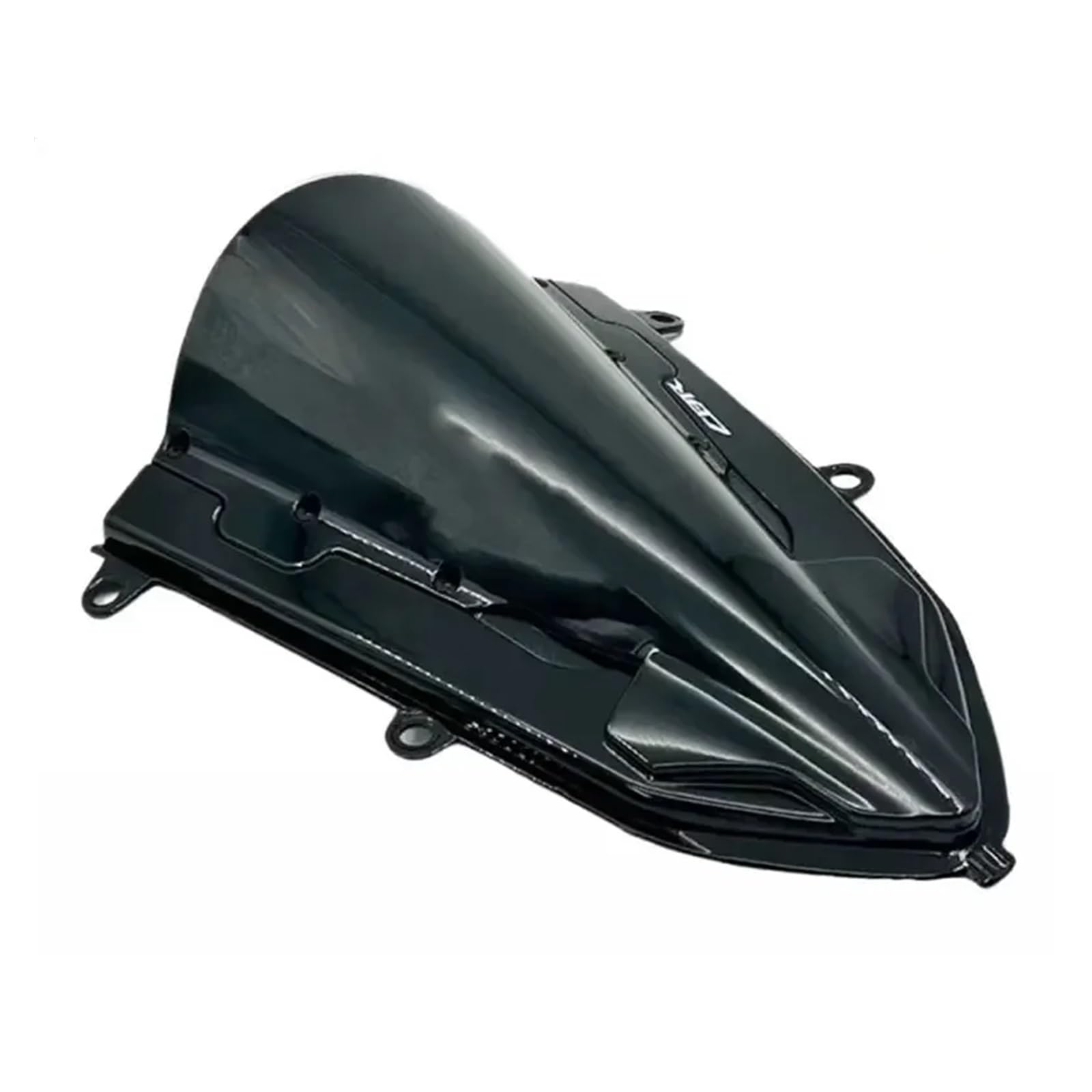 Motorrad Frontscheibe Windschutz Windschutzscheibe Geeignet Für CBR500R CBR400R 2019-2023(D Glossy Black Black) von AKGIPP