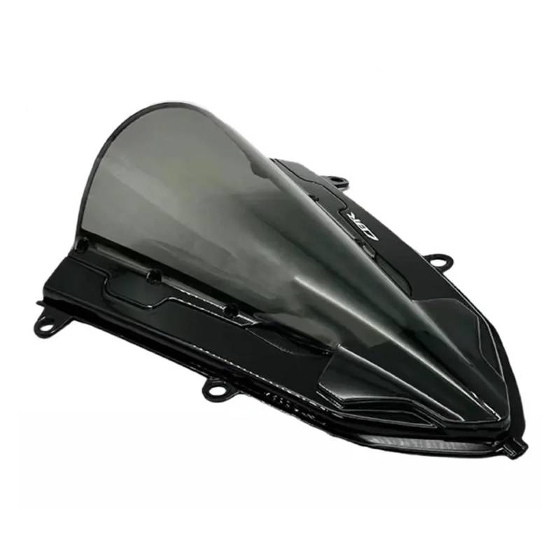 Motorrad Frontscheibe Windschutz Windschutzscheibe Geeignet Für CBR500R CBR400R 2019-2023(D Glossy Black Gray) von AKGIPP