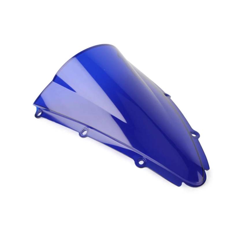 Motorrad Frontscheibe Windschutz Windschutzscheibe Passend Für YZF R1 1000 YZFR1 2000-2001 Double Bubble Windschutzscheibenverkleidung(Blau) von AKGIPP