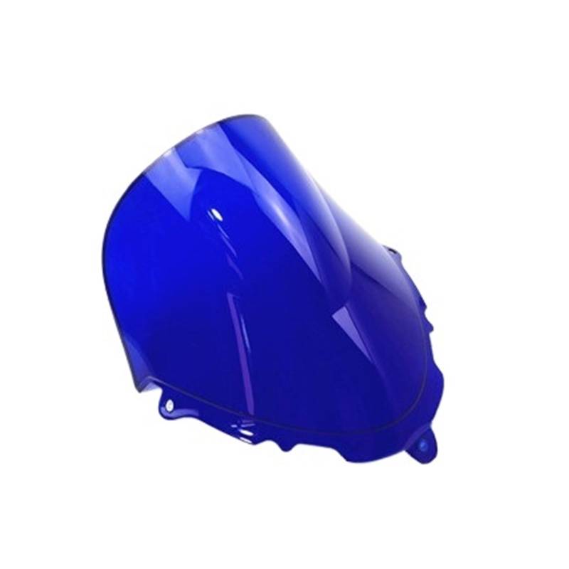 Motorrad Frontscheibe Windschutz Windschutzscheiben-Bildschirm Double Bubble Geeignet Für GSX600F 750F 1998–2008(Blau) von AKGIPP