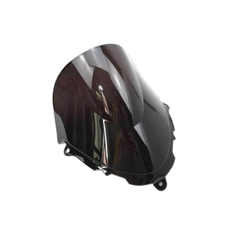 Motorrad Frontscheibe Windschutz Windschutzscheiben-Bildschirm Double Bubble Geeignet Für GSX600F 750F 1998–2008(Schwarz) von AKGIPP