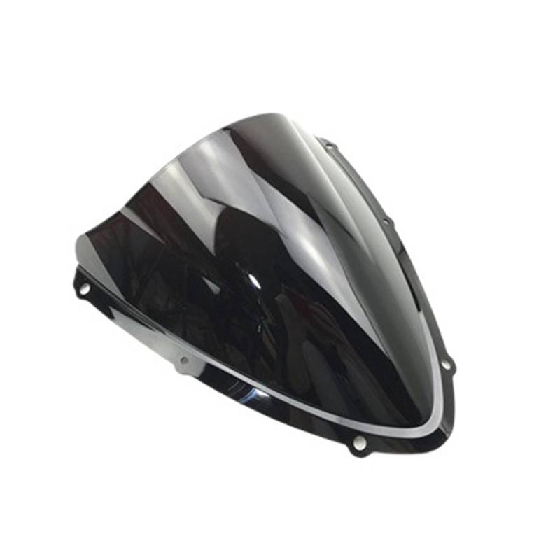 Motorrad Frontscheibe Windschutz Windschutzscheiben-Bildschirm Geeignet Für GSXR 600 750 K8 2008–2010 Double Bubble-Teile(Schwarz) von AKGIPP