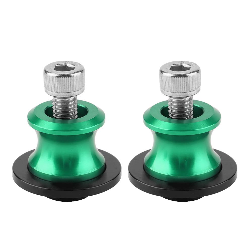 2 Stück 0 Mm CNC O-Hinterständer-Schwingenspulenschieber für Motorräder – Schwingenspulen für Verbesserte Stabilität und Flexibilität (GREEN) von AKLOSIPY