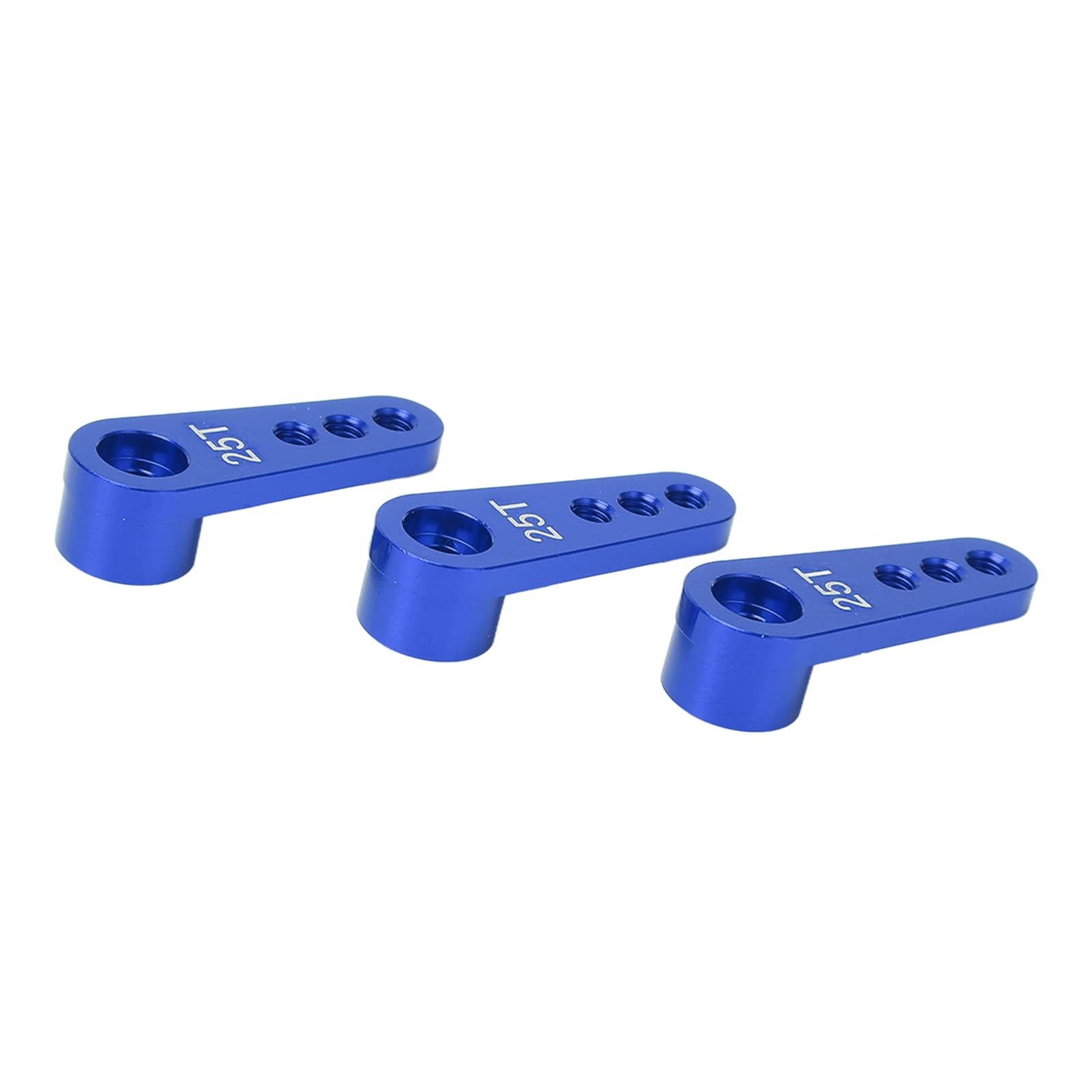 3er-Pack RC-Aluminium-25T-Servo-Ho-Metall-Stee-Arm-Set für 1/8 1/10 RC-Autos, Upgrade-Teile in der Farbe Weiß und Prec-Servo-Ho für Verbesserte Leistung (BLUE) von AKLOSIPY