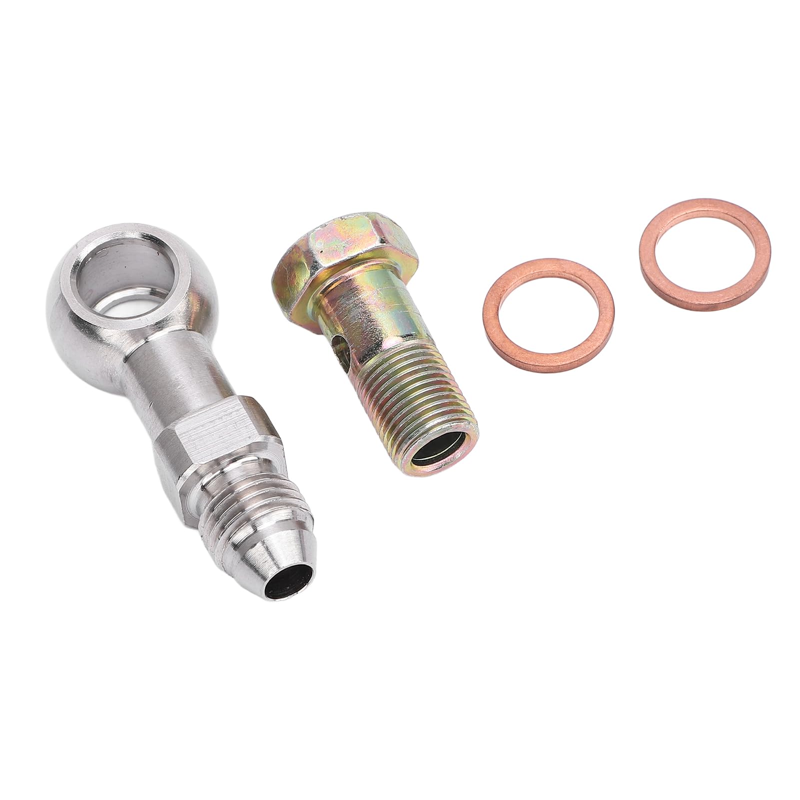 4an Bis 1/8 -Zoll -NPT Banjo Bolzenadapter -Kit, Edelstahl Starker Tragverbindung mit Einfacher Installation, Resistent Gegen Harte Umgebungen, Hohe Durchflusskapazität für von AKLOSIPY