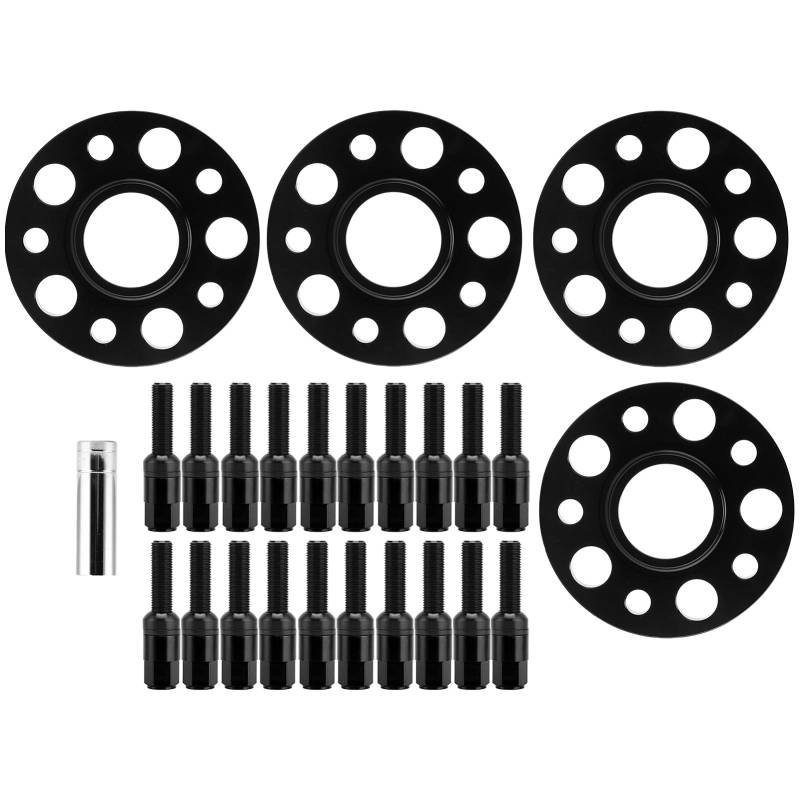 AKLOSIPY Autonabe Centric Wheel S Kit 5 Mm 20 Mm Ersatz für W203 C-Klasse C230 C240 ​​C320 C32 2002–2007 (Black) von AKLOSIPY