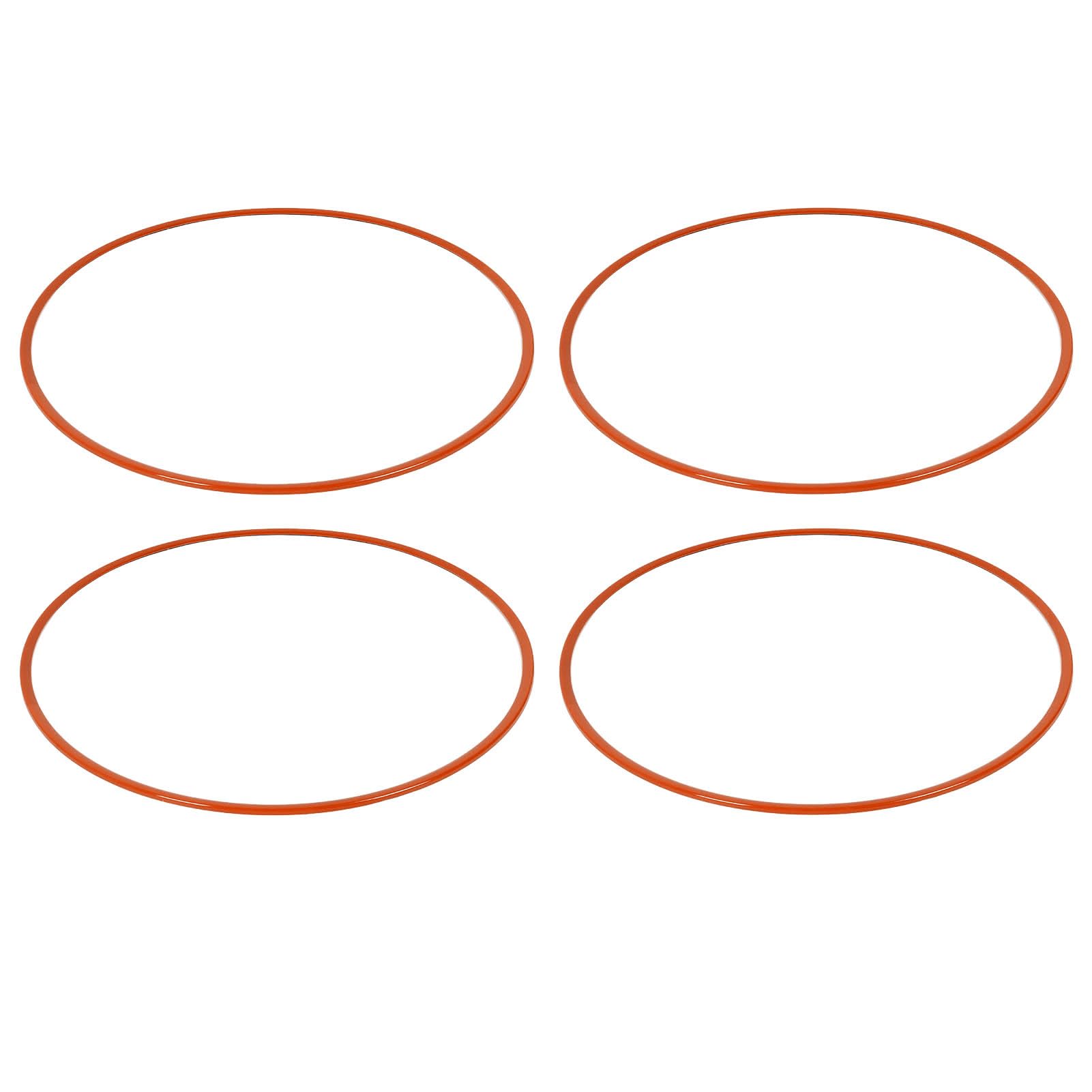 AKLOSIPY Rad oder, 4PCS 20 I Rad oder ABS Kratzfester, Selbstklebender Radschutz, Universell für Autos, z (ORANGE) von AKLOSIPY