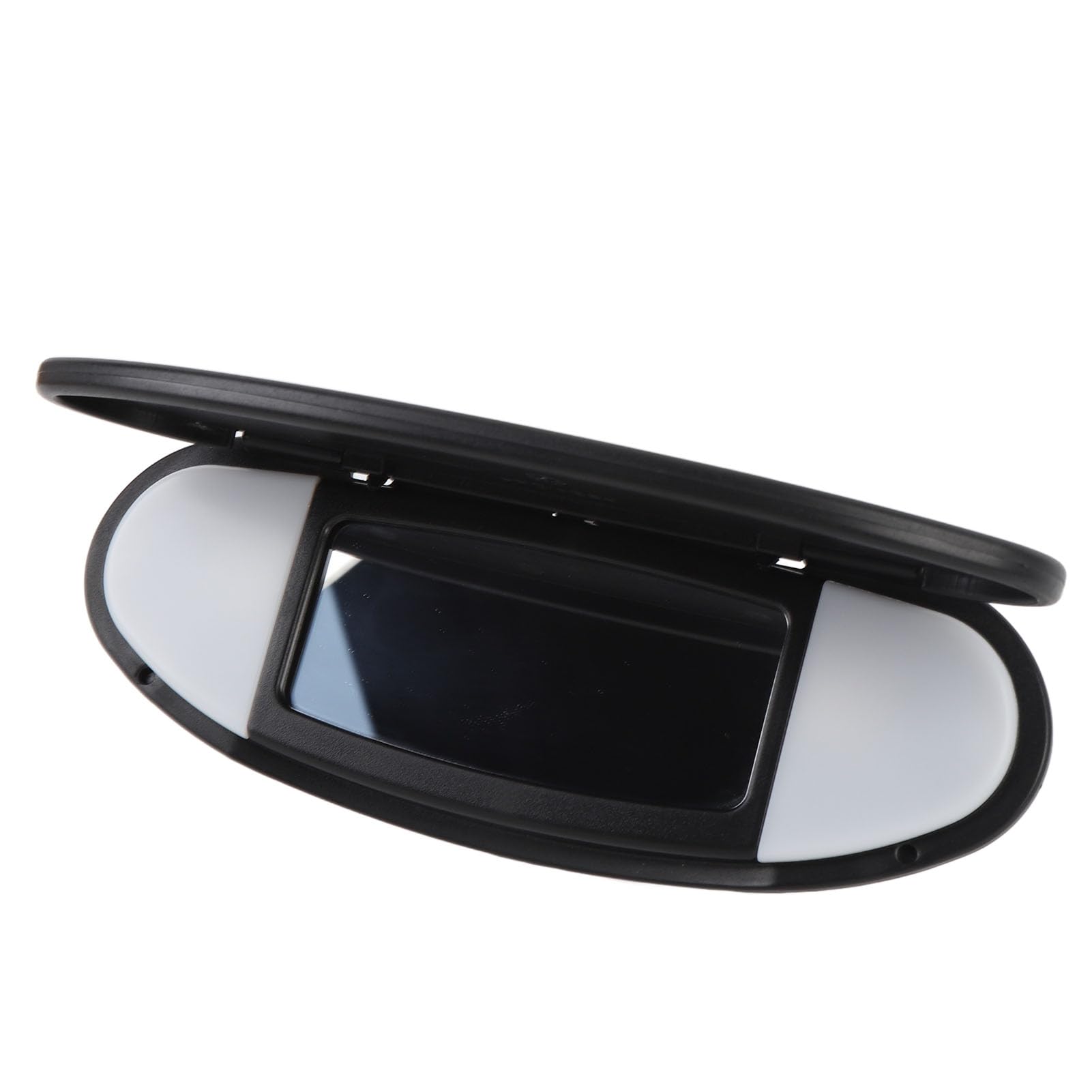 AKLOSIPY Sun Visor Vanity Mirror Cover, Clear Vision, Easy Installation Fits R55 R56 R57 R58 R59 R60 R61 2007 to 2014, OE Numbers 51167361833 51167361834, Elegant Design, High Grade (Black) von AKLOSIPY