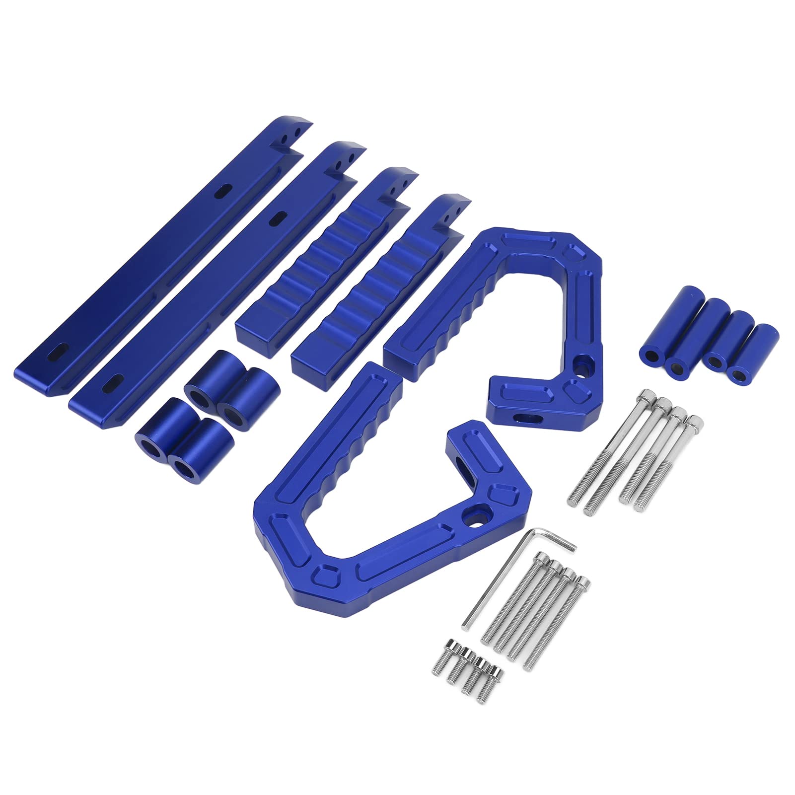 Aluminium-G-Griff-Set Vorne und Hinten für JK 2007–2018, Ersatz-Autozubehör mit Aluminium-G-Griffen für Vorne und Hinten. (Blue) von AKLOSIPY