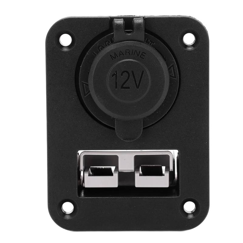 Anderson Auto-Panel-High-T-Stecker mit 12-V-Zigaretten-Panel-Kombination. Auto-Steckdosen-PanelZigarettenanzünder 12–24 V, Schwarz, Dual-Ausgang, Auto-Panel für Motorräder, von AKLOSIPY