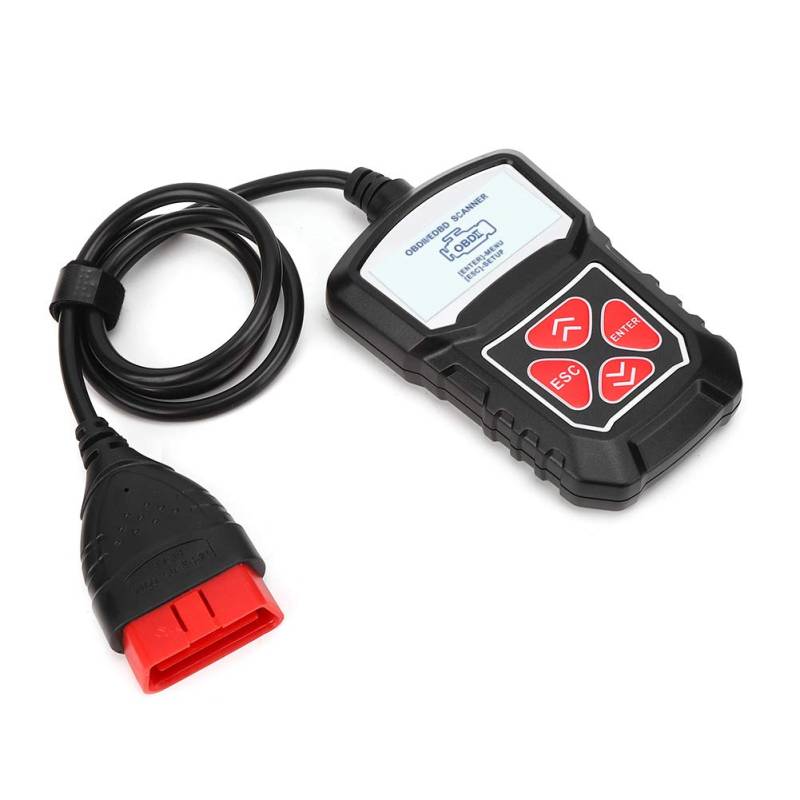 Auto-Diagnosescanner, Codeleser, OBD2-Autotest-Tool, Diagnosegerät für Automotor-Fehlerscanner, Lesen Klarer Motorfehlercodes, Tragbare Größe, Einfach zu Bedienender von AKLOSIPY