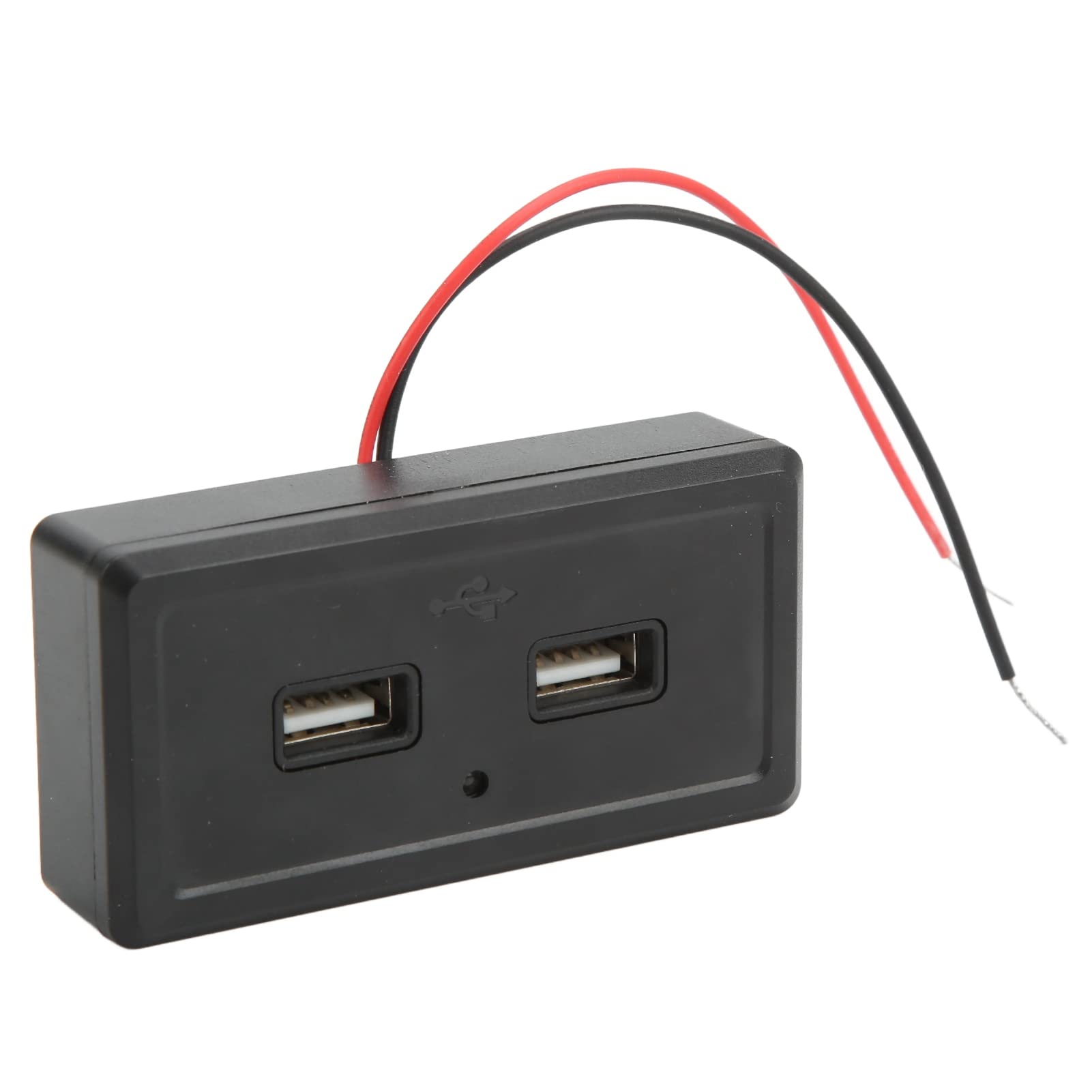 Auto-Dual-Port-Ladegerät, Schwarzes USB-Steckdosenfeld für Wohnmobil-Bus, Wasserdichter Universeller 1224-V-Eingang mit Einfacher Installation und Bequemer Nutzung, Hergestellt von AKLOSIPY