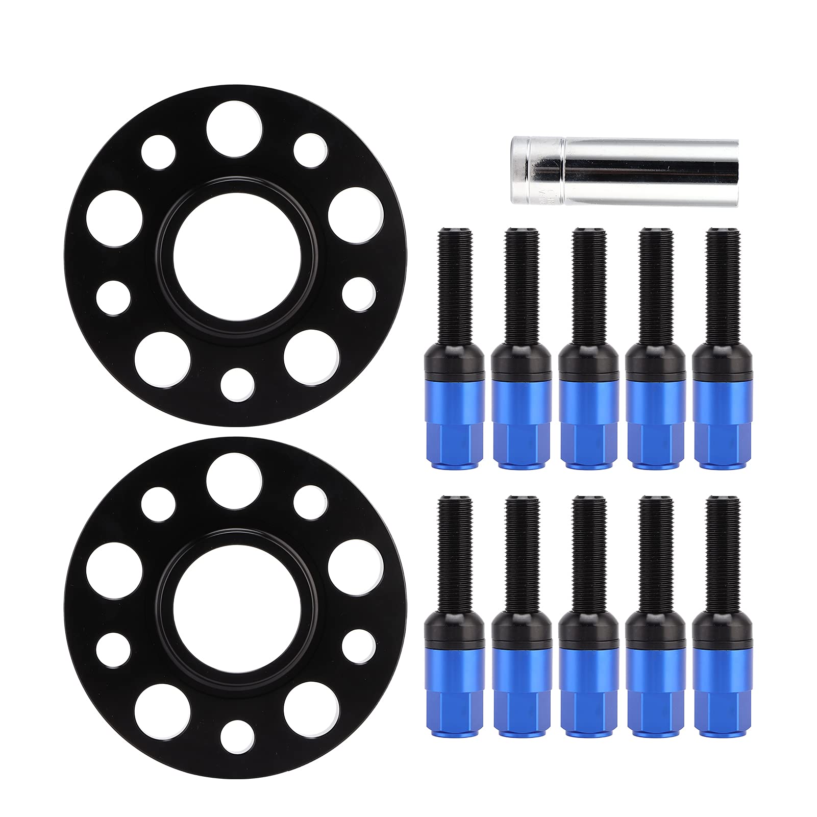 Auto-Radsp-Kit 5x112 mit 5-mm-Flansch für Serie F40 2019–2020, Verbessert Stabilität und Leistung (BLUE) von AKLOSIPY