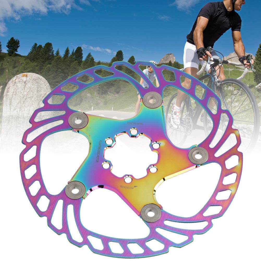 Buntes 60 -mm -Fahrradscheibenbremsrotors Fleckenstahl -Radsportzubehör für Bergkleider (180mm) von AKLOSIPY