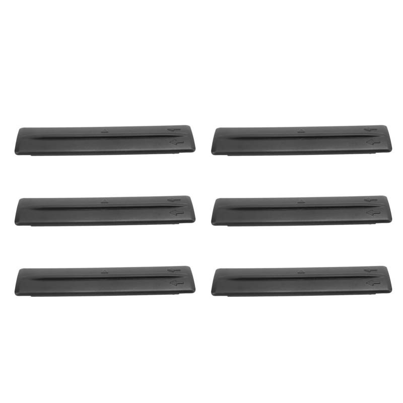 Dachträger-Entfernungsabdeckung, 6-teilige Dachträger-Entfernungsabdeckung, Hochfestes ABS-Dachträger-T-Clips-Set füR Fj R 2007–2014, OE: 7559635030 (Schwarz OE: 7559635030) von AKLOSIPY