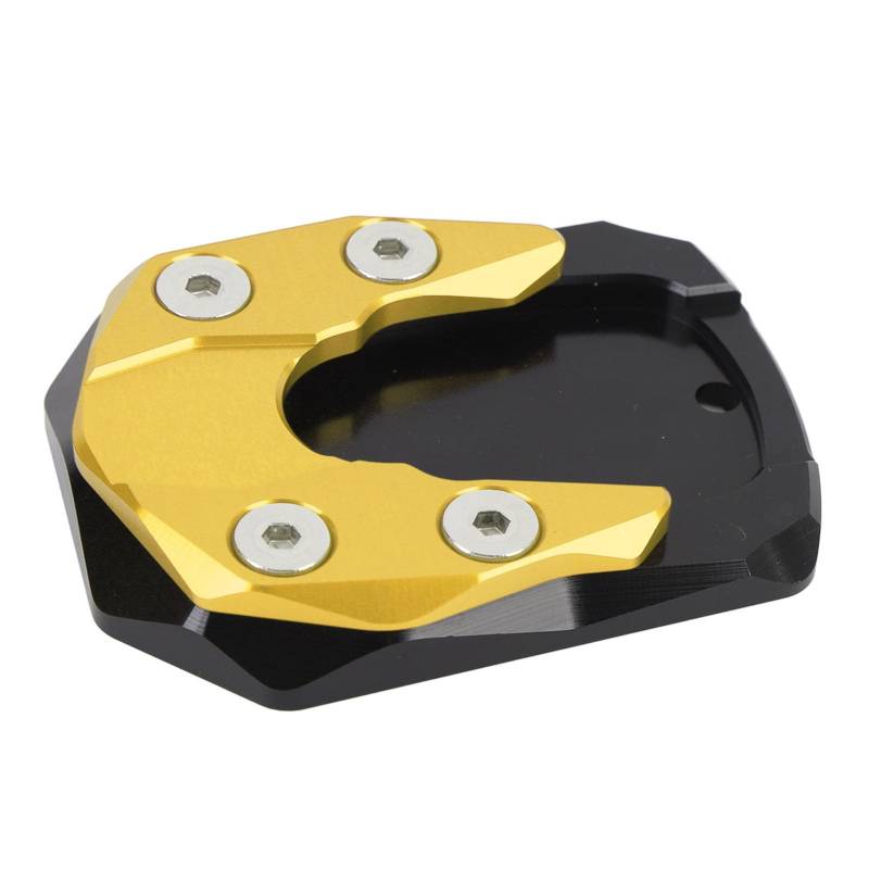 Fußständer-Verlängerungspolster, Motorradständer-Verlängerungsplatte, Aluminium, Stabiler Anschluss, Se-Fuß für N AEROX155 Nvx155 X 250 300 N 55 D (GOLD) von AKLOSIPY