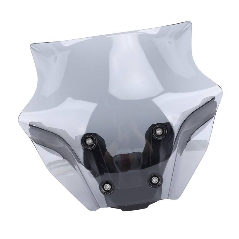 Motorrad-Frontscheibe, Fortschrittliche Aerodynamik, Windschutzscheiben-Windabweiser, Reduziert den Windwiderstand für MT09 2024+, Hergestellt aus Hochfestem PC-Material, (GREY) von AKLOSIPY