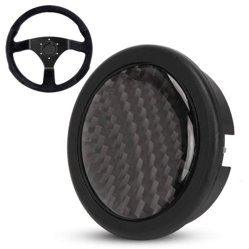 Stee Wheel Carbon Fiber Hupenknopf 6 S Ersatzauto Modifiziertes Zubehör für Hupendruckknopf von AKLOSIPY