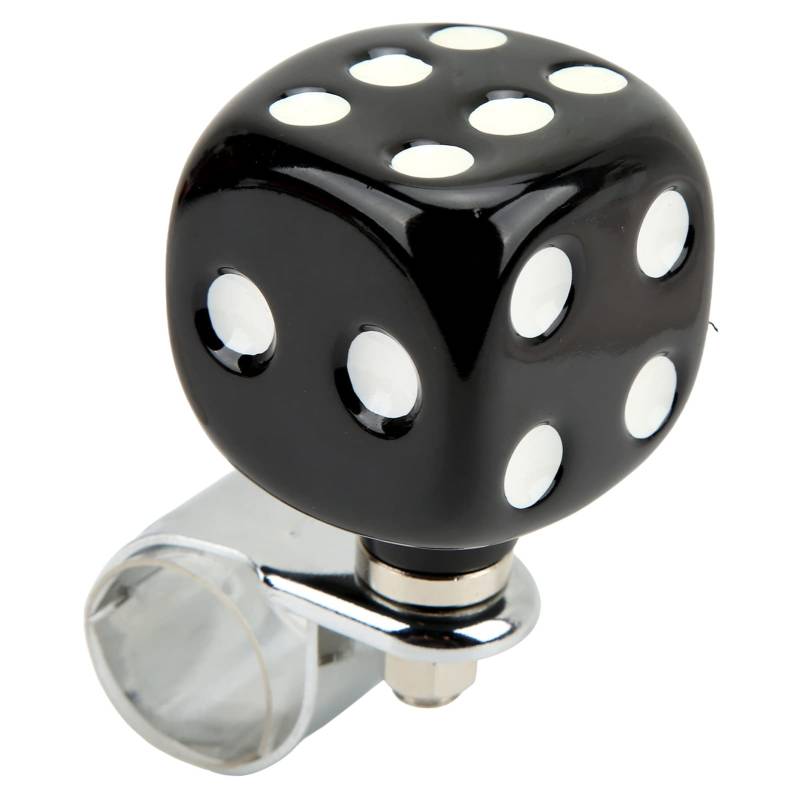 Stee Wheel Ner Dice S Car Stee Wheel Suicide Knob oder Saving für Autos, LKWs, Boote (BLACK) von AKLOSIPY