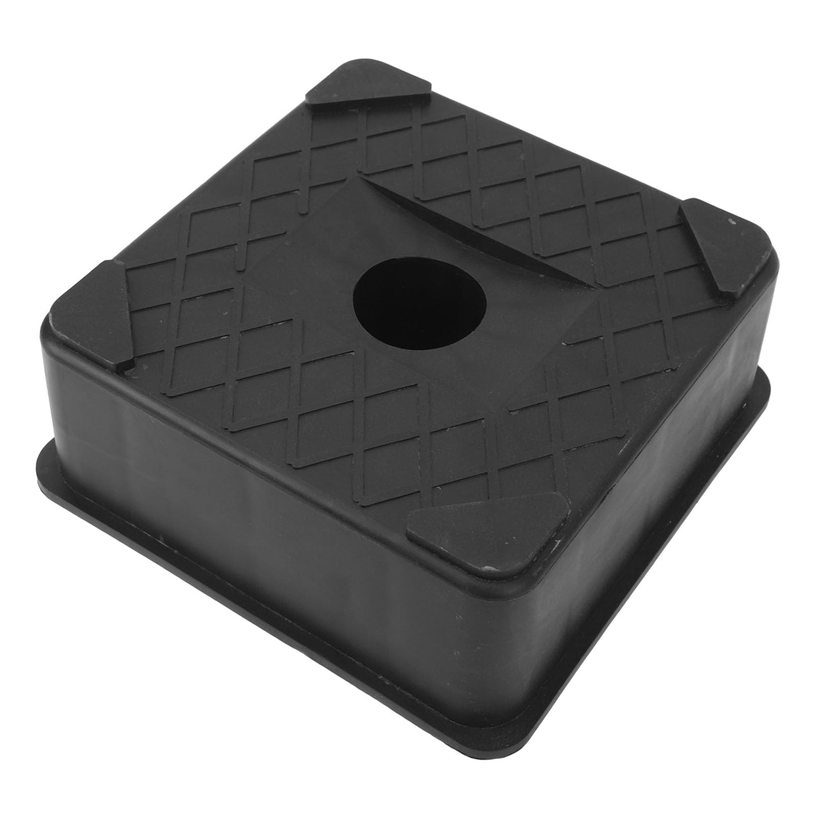 Tra-Stabilisatorblock Tra Blocks 18000 Lbs Acity Rubber Duty RV Stabilizer Port Fußplatte Schwarz von AKLOSIPY