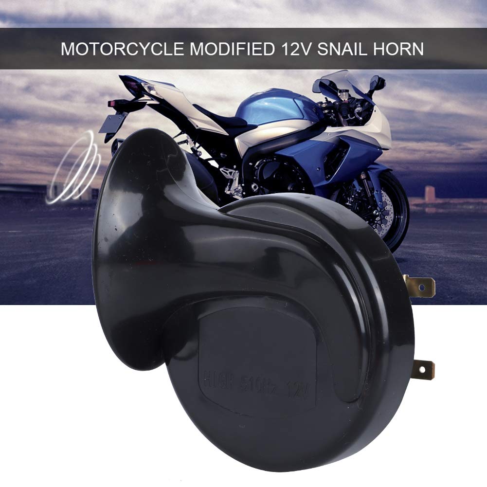 Universal 12V 110dB Motorrad Elektrische Hupe Lautsprecher 510HZ Hupe für Motorräder Universelle Ausstattung Elektrische Hupe für Ce Sound von AKLOSIPY