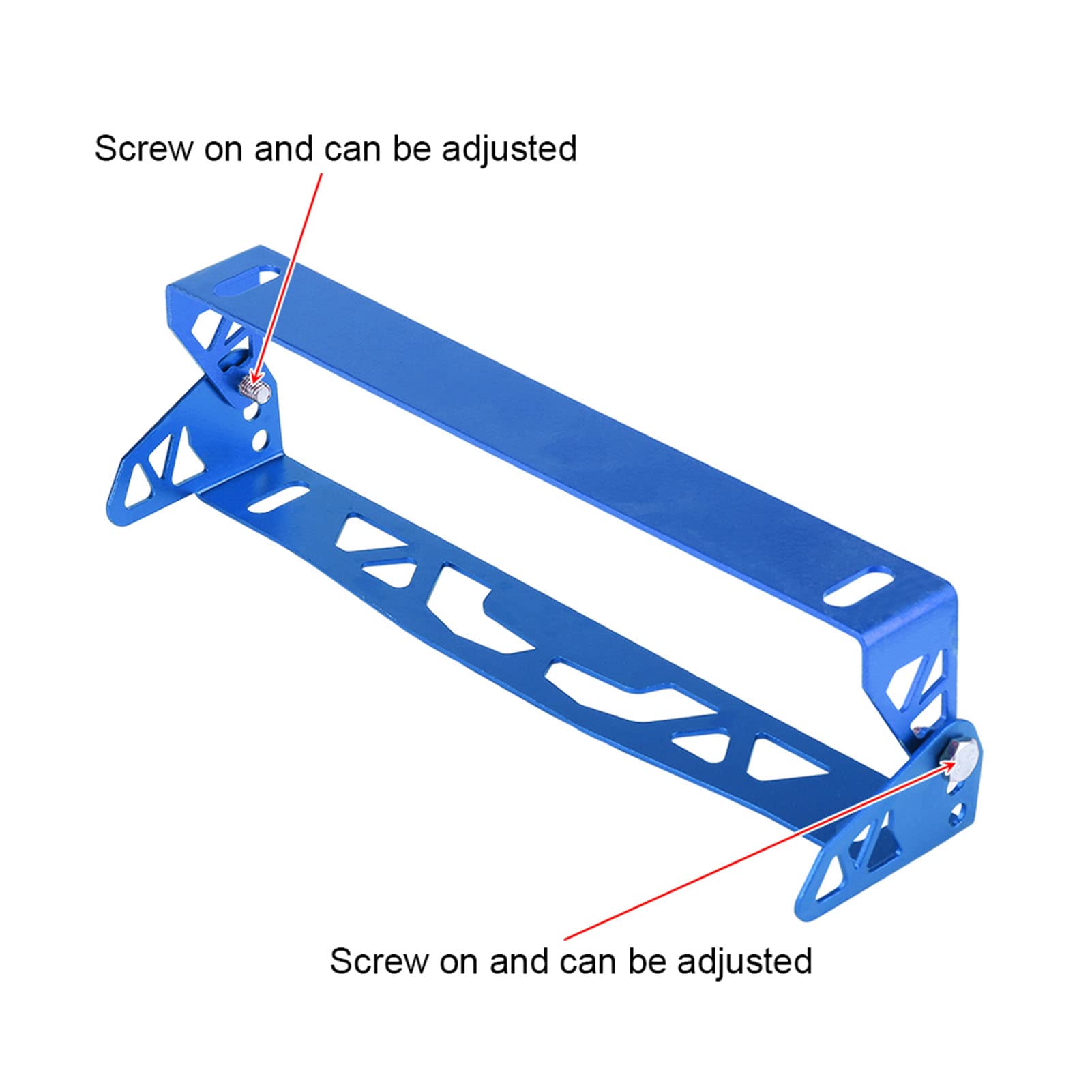 Universeller Auto-Styling-Aluminium-Nummernschild-Racing-Nummernschildhalter für die Individuelle Gestaltung Ihres Fahrzeugs (Blue) von AKLOSIPY