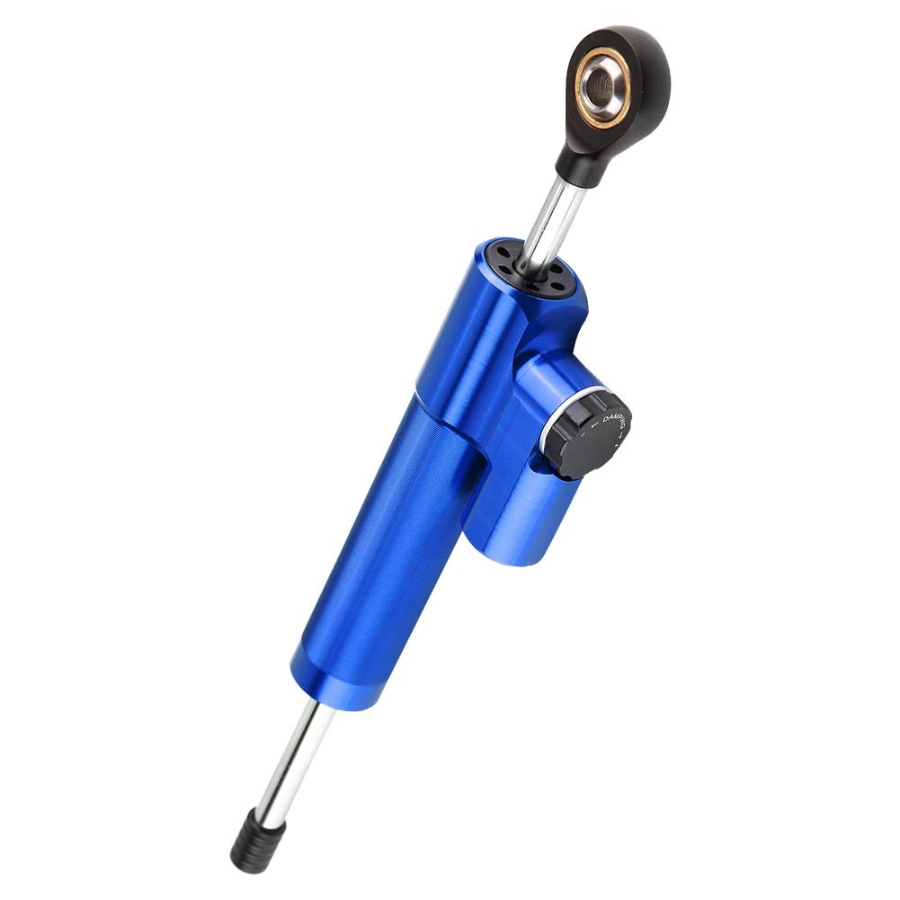 Universeller Motorrad-Stee-Dämpfer-Stabilisator aus Aluminium für Bessere Kontrolle und Stabilität (blau und schwarz) von AKLOSIPY