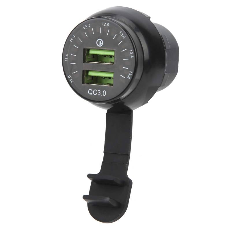 Universelles Auto-Dual-USB-Schnellvoltmeter mit Farbigem Sc-Voltmeter für Fahrzeuge, Boote, Wohnmobile, Motorräder und Mehr von AKLOSIPY