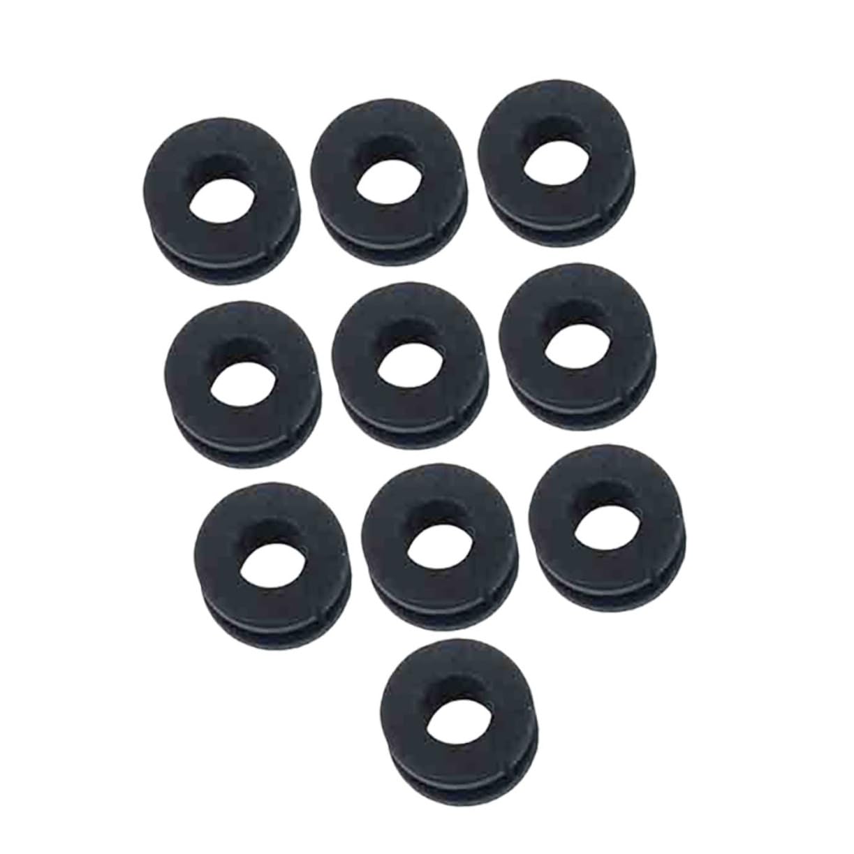 AKOOSY 10-teiliges Set Gummiringe Zur Absorption Von Motorrädern Gummidichtung Absorptionsgummiring Dichtring Puffer Gummiring Black von AKOOSY