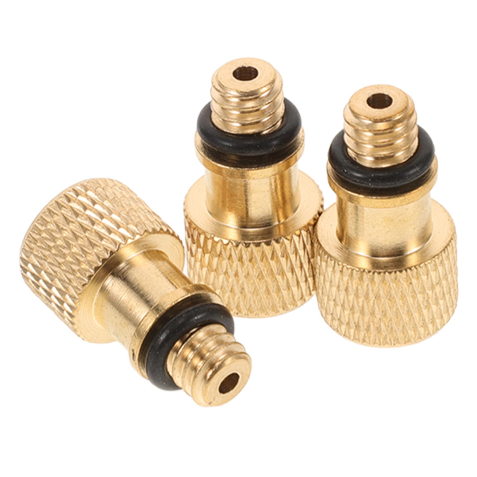 AKOOSY 3 Stück Fahrradpumpe Auf Presta Adapter Luftpumpenadapter Luftpumpennadeln Für Bälle -zu-Presta-felgenadapter Adapter Für Fahrradventile Kupfer Golden von AKOOSY