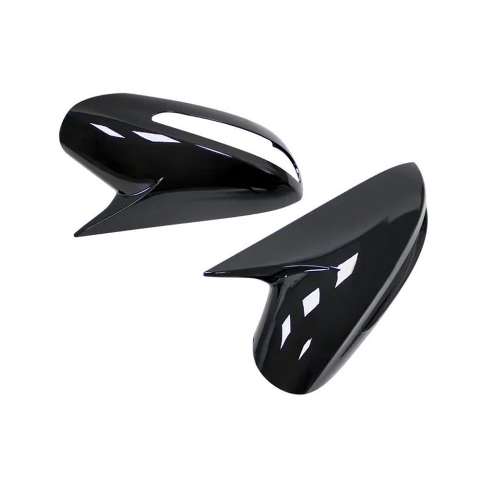 Auto Rückspiegel Kappe Auto Rückspiegel Abdeckung Seite Tür Shell Dekoration Trim Für Hyundai Für Sonata DN8 2011-2014(Bright black) von AKOUFALL