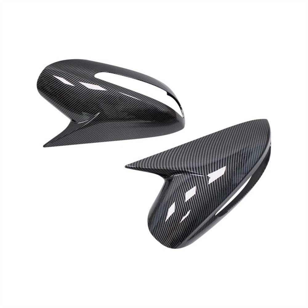 Auto Rückspiegel Kappe Auto Rückspiegel Abdeckung Seite Tür Shell Dekoration Trim Für Hyundai Für Sonata DN8 2011-2014(Carbon fiber pattern) von AKOUFALL