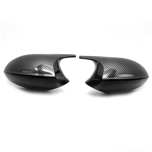 Auto Rückspiegel Kappe Für E90 E91 E92 E93 E81 E87 E82 E88 3 1 Serie M Zubehör Carbon Fiber Gloss Ersatz Rückspiegel Abdeckungen Kappe(B) von AKOUFALL