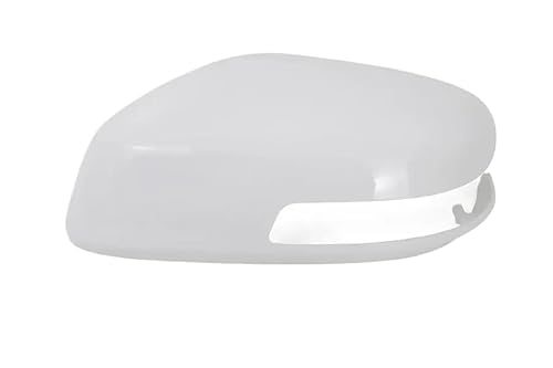 Auto Rückspiegel Kappe Für Stadt 2009 2010 2011 2012 2013 2014 Äußere Rückspiegel Abdeckung Seite Rückspiegel Shell Gehäuse Mit Lampe Typ(Taffeta white L) von AKOUFALL