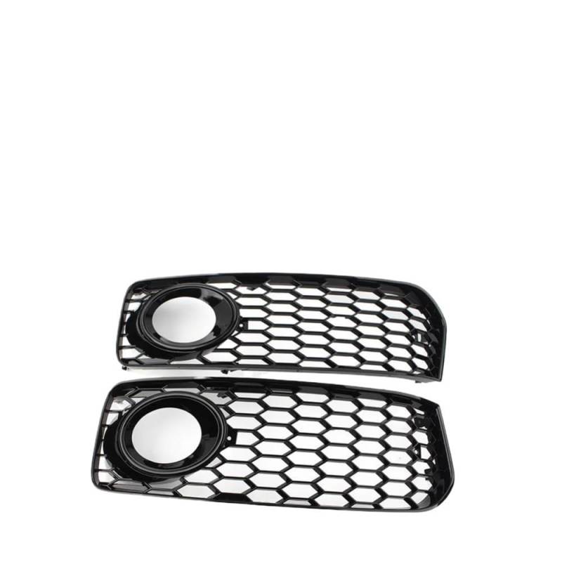 Front gitter Mesh-Grill Für A5 S5 B8 RS5 S-Linie 2008 2009 2010 2011 2012 Auto Frontstoßstange Nebelscheinwerfer Kühlergrillabdeckung(Zwart) von AKOUFALL