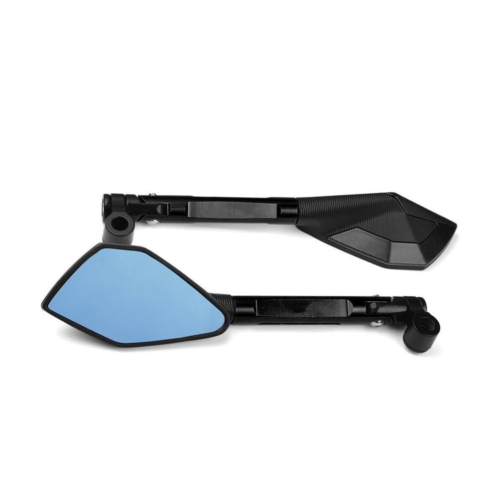 Motorrad Spiegel CNC Aluminium Motorrad Rückspiegel Blau Anti-Glare Spiegel Für Hornet CB600F CB600 CB599 Für Goldwing GL1800 Für Hornet 600(1 UK) von AKOUFALL