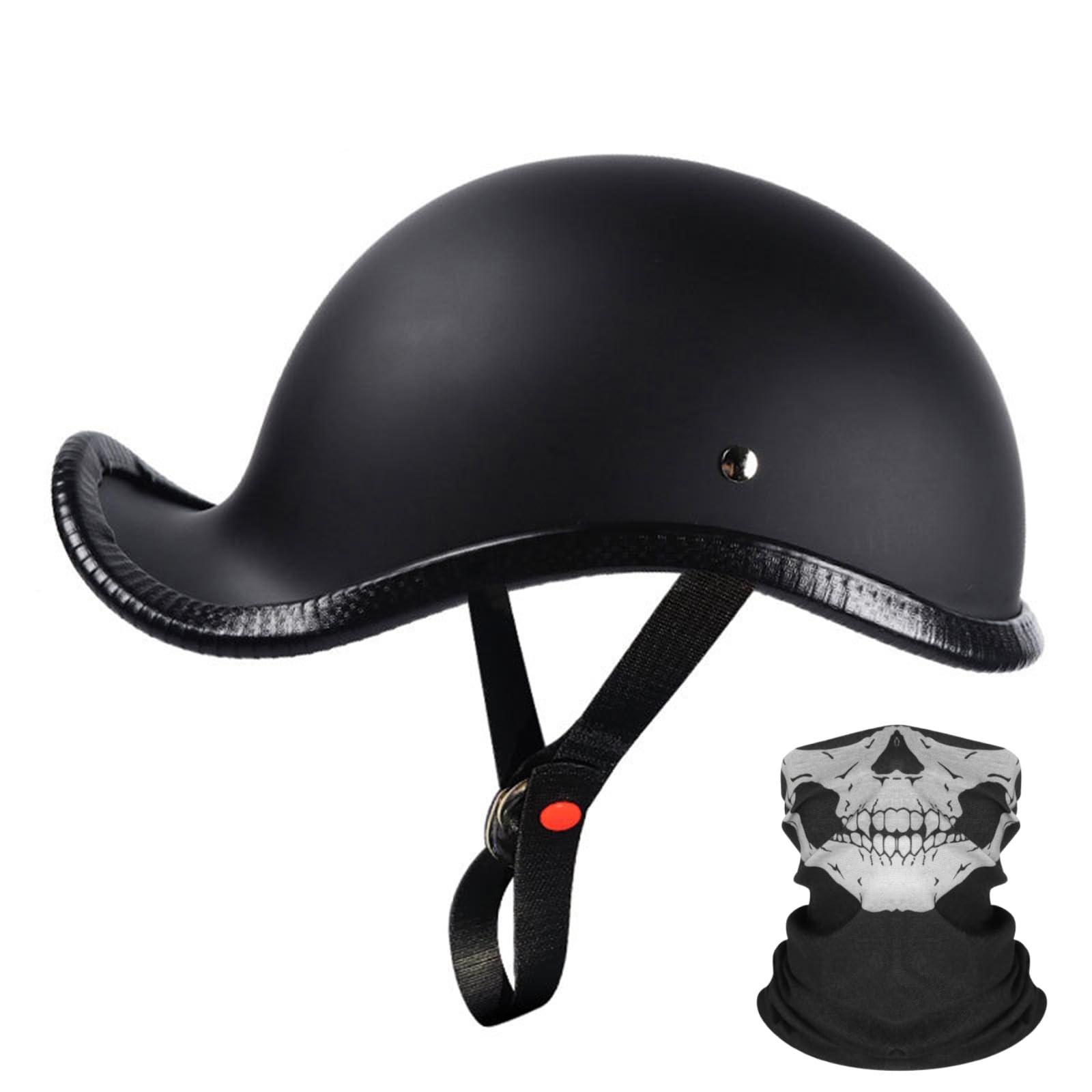 AKPHBKFG Helme: Motorrad-Halbschalenhelm, Halbschalenhelm im Retro-Stil, Sommerhelm mit offener Kappe, offener Motorrad-Sturzhelm, ECE-Zertifizierung F,L=60-61CM von AKPHBKFG