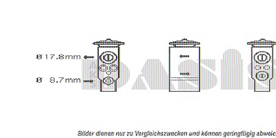 Aks Dasis Expansionsventil, Klimaanlage [Hersteller-Nr. 840018N] für Alfa Romeo, Fiat, Lancia von AKS DASIS