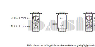 Aks Dasis Expansionsventil, Klimaanlage [Hersteller-Nr. 840112N] für Mercedes-Benz von AKS DASIS