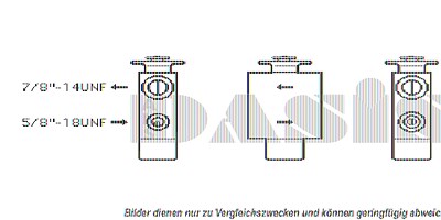 Aks Dasis Expansionsventil, Klimaanlage [Hersteller-Nr. 840120N] für BMW, Seat, VW von AKS DASIS