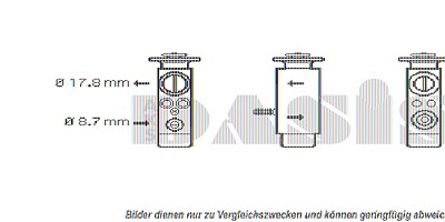 Aks Dasis Expansionsventil, Klimaanlage [Hersteller-Nr. 840310N] für BMW von AKS DASIS