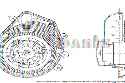 Aks Dasis Heizungsgebläse f. Klimaautomatik [Hersteller-Nr. 740189N] für Audi, Skoda, VW von AKS DASIS